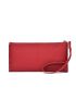 Minimalist Long Wallet PU Bi-fold Button Decor