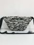 Zebra Striped Pattern Waist Bag