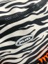 Zebra Striped Pattern Waist Bag