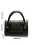 Mini Crocodile Embossed Square Bag