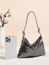 Sequin Decor Hobo Bag