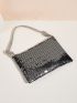 Sequin Decor Hobo Bag