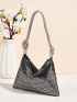 Sequin Decor Hobo Bag