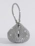 Mini Rhinestone Decor Novelty Bag, Perfect Bride Purse For Wedding, Prom & Party Events