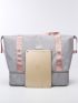 Letter Patch Decor Duffel Bag