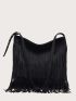 Fringe Decor Shoulder Bag