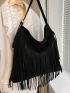 Fringe Decor Shoulder Bag