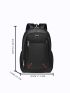 Men Metal Patch Backpack