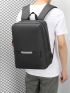 Men Metal Decor Laptop Backpack