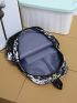 3pcs Allover Print Functional Backpack Set