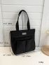 Minimalist Shopper Bag Small Black