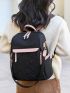 Quilted Zip Front Classic Backpack