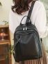 Studded Decor Functional Backpack