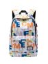 Men Letter Graphic Backpack Camping Bag