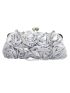 Mini Flower Decor Kiss Lock Chain Evening Bag