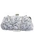 Mini Flower Decor Kiss Lock Chain Evening Bag