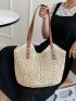 Hollow Out Straw Bag