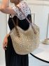 Hollow Out Straw Bag