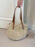 Hollow Out Straw Bag