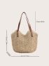 Hollow Out Straw Bag