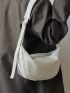 Minimalist Zipper Hobo Bag