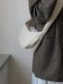 Minimalist Zipper Hobo Bag