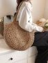 Hollow Out Straw Bag