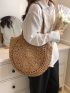 Hollow Out Straw Bag