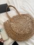 Hollow Out Straw Bag