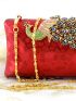 Rhinestone & Peacock Decor Chain Box Bag