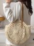 Minimalist Hollow Out Straw Bag