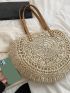 Minimalist Hollow Out Straw Bag