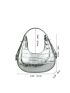 Metallic Crocodile Embossed Hobo Bag