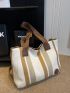 Colorblock Shopper Bag