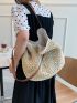 Minimalist Straw Bag