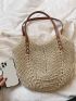 Minimalist Straw Bag