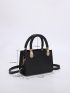 Mini Litchi Embossed Square Bag