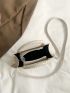 Mini Minimalist Braided Detail Square Bag
