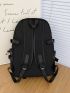 Pocket Front Chain Detail Backpack