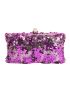 Cubic Zirconia Decor Chain Evening Bag