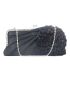 Flower & Rhinestone Decor Chain Evening Bag