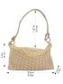 Cubic Zirconia Decor Hobo Bag