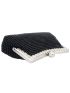 Rhinestone & Bead Decor Evening Bag