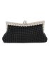 Rhinestone & Bead Decor Evening Bag