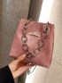 Mini Metal Detail Chain Bucket Bag