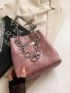 Mini Metal Detail Chain Bucket Bag