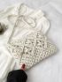 Tassel Decor Hollow Out Crochet Bag