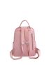 Letter Decor Classic Backpack With Pompom Charm