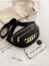 Quilted Chain Decor Fanny Pack