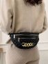 Quilted Chain Decor Fanny Pack